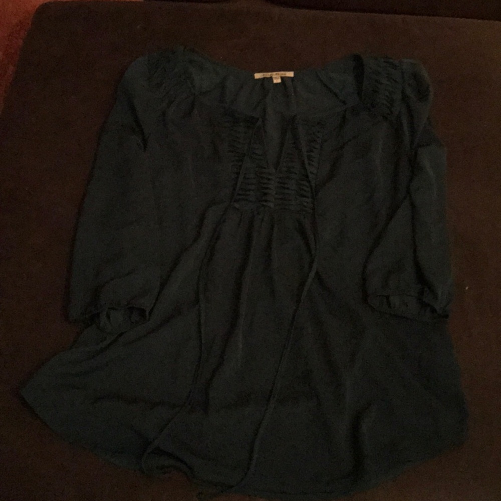 Long sleeved green shirt